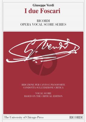 Verdi I due Foscari Vocal Score (it./engl.) (edited by Andreas Giger)