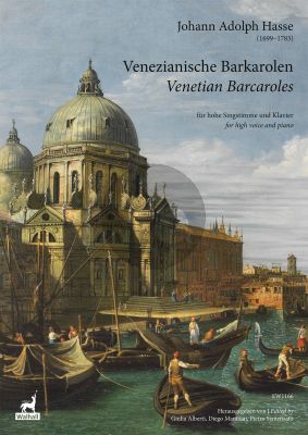 Hasse 15 Venezianische Barkarolen für hohe Singstimme und Klavier