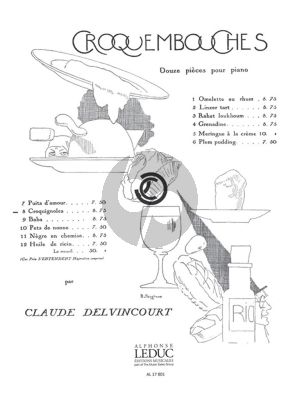 Delvincourt Croquembouches No.8 - Croquignoles Piano Solo