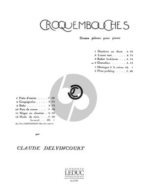 Delvincourt Croquembouches No.4 - Grenadine Piano Solo