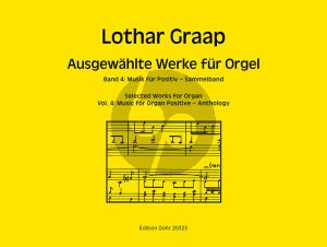 Graap Ausgewählte Werke für Orgel Band 4 Musik für Positiv - Sammelband