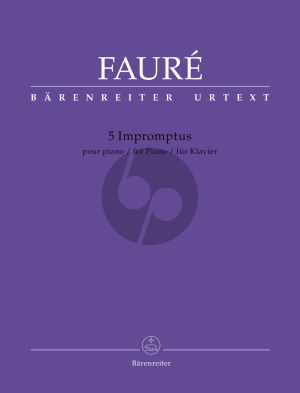 Faure 5 Impromptus for Piano (edited by Jean-Pierre Bartoli)