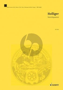 Holliger Streich Quartett (1973) Studienpartitur