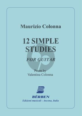 Colonna 12 Simple Studies for Guitar