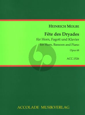 Molbe Fete des Dryades Op. 68 Horn-Fagott und Klavier (Part./Stimmen)