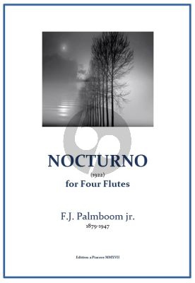 Palmboom Nocturno for 4 Flutes Score and Parts