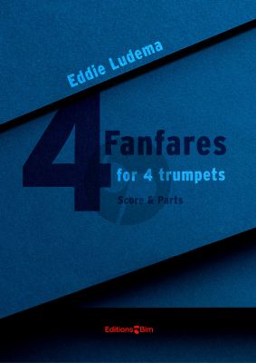 Ludema 4 Fanfares for 4 Trumpets (Score and Parts) (Level: intermediate)