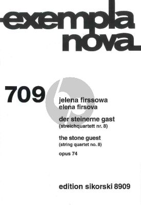 Firssova Der steinerne Gast - Streichquartett No. 8 Op. 74 (Part./Stimmen)