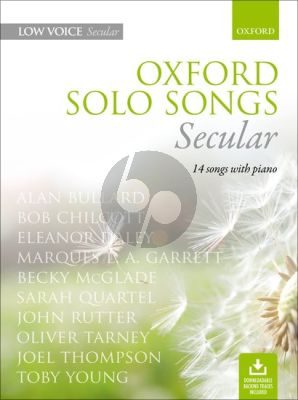 Oxford Solo Songs: Secular Low Voice and Piano (Book with downloadable backing tracks)