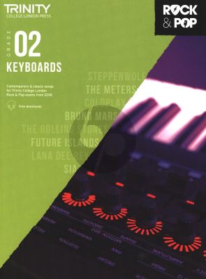 Album Trinity College London Rock & Pop 2018 Keyboards Grade 2 Book & Online Audio/Video Downloads