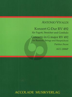 Concerto G-dur RV 492 Fagott-Streicher und Bc