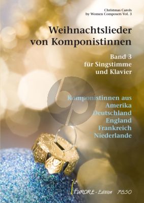 Album Weihnachtslieder von Komponistinnen fur Hohe Stimme und Klavier (Set mit Vol.1-2 und ein Cd Zusammen)