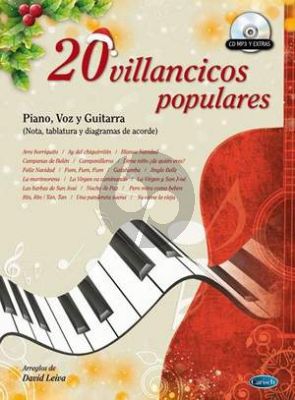 Leiva 20 Villancicos Piano-Vocal-Guitar (Bk-Cd)