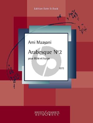 Maayani Arabesque No 2 pour Flûte et Harpe (Score and Part)