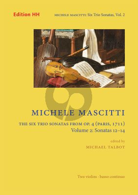 Mascitti 6 Trio Sonatas from Op. 4 Vol. 2 Sonatas 12 - 14 2 Violins and Bc (Score/Parts) (edited by Michael Talbot)