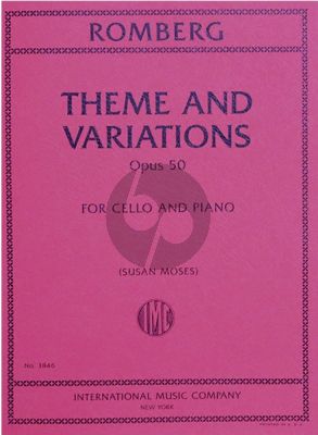 Romberg Theme and Variations Op. 50 Cello and Piano (Susan Moses)