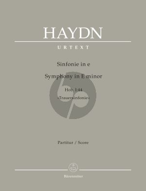 Haydn Symphony in E-minor Hob. I:44 "Trauersinfonie" Full Score (edited by Andreas Friesenhagen and Ulrich Wilker)