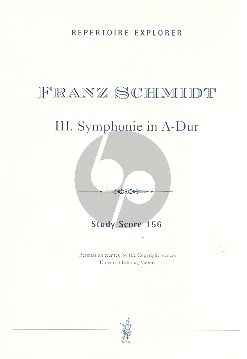 Schmidt Symphonie No. 3 in A-dur Studienpartitur