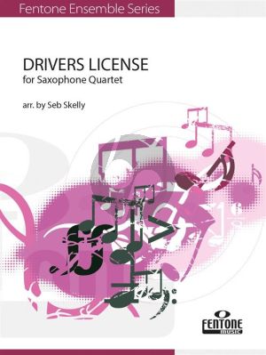 Rodrigo Drivers License for Saxophone Quartet (AATB) (Score/Parts) (transcr. by Seb Skelly)