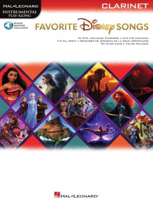 Favorite Disney Songs for Clarinet (Hal Leonard Instrumental Play-Along) (Book with Audio online)