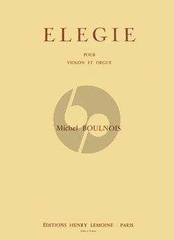 Boulnois Elegie pour Violon et Piano