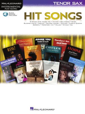 Hit Songs Tenor Saxophone Play-Along (Book with Audio online)