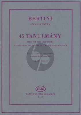 Bertini 45 Studies Piano (Kálmán Chován)