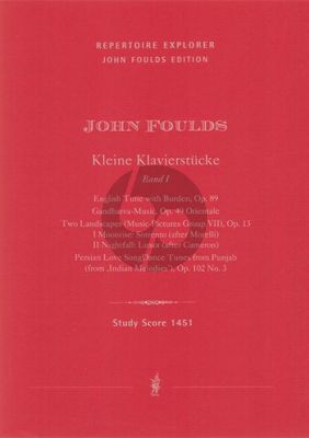 Foulds Collected Piano Pieces Vol.1