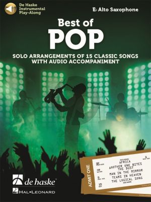 Best of Pop for Alto Saxophone (15 Classic Songs with Audio Accompaniment) (Book with Audio online)