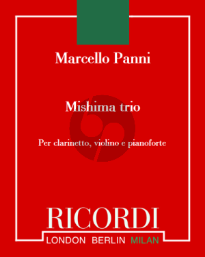 Panni Mishima Trio Clarinet-Violin and Piano (Score/Parts)