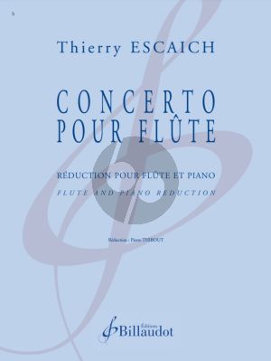 Escaich Concerto pour flûte for Flute and Piano (Reduction by Pierre Thibout)