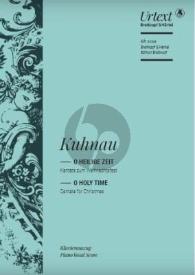 Kuhnau O heilige Zeit SATB (Soli/Chor)-Streicher-Bc (Klavierauszug) (herausgegeben von David Erler)