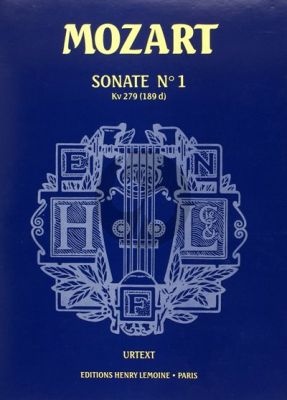 Mozart Sonata No.1 C-dur KV 279 (189d) for Piano (Urtext Edition)