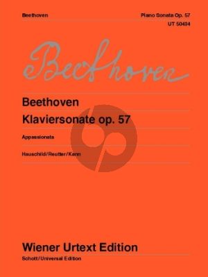 Beethoven Sonate Op.57 f-minor "Appassionata" Piano (edited by Peter Hauschild) (revised by Jochem Reutter)