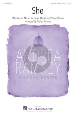 Mvula Brown She for SSAA and Piano (Arranged by Andrea Ramsey)