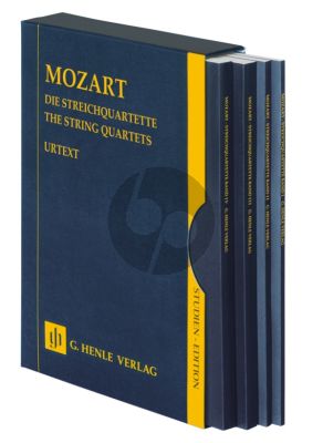 Mozart String Quartets Studien Sores 4 Volumes in a Slipcase (Editor Wolf-Dieter Seiffert)