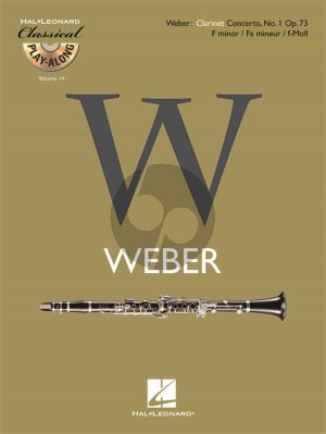 Weber Concerto No. 1 f-minor Op. 73 for Clarinet (Bk-Cd) (Hal Leonard Classical Play-Along Vol. 14)