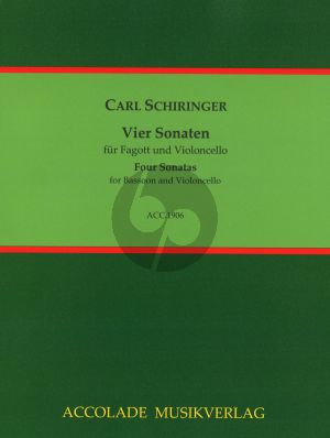 Schiringer 4 Sonaten Fagott und Violoncello (Part./Stimmen) (Hans-Peter Vogel)