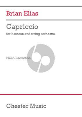 Elias Capriccio for Bassoon and String Orchestra (piano reduction)