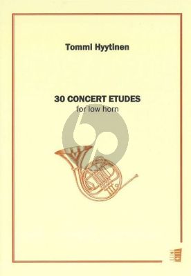 Hyytinen 30 Concert Etudes for low Horn