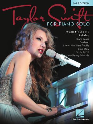 Taylor Swift for Piano Solo (3rd. edition)