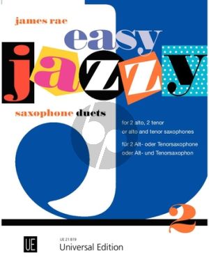 Easy Jazzy Saxophone Duets  Vol.2 for 2 Saxophones (AA/TT/AT)