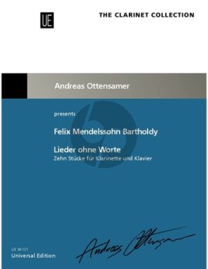 Lieder ohne Worte (Songs without Words) Clarinet [A/Bb] and piano