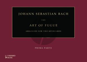 Bach The Art of Fuge arranged for 2 Keyboards Two volumes (Prima and Seconda) - Hardcover Edition (Edited and arranged by Francis Knights)