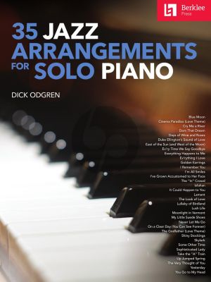 35 Jazz Arrangements for Solo Piano (arr. Dick Odgren)
