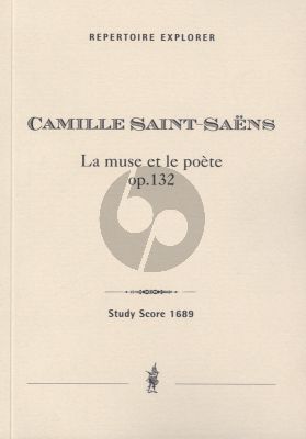 Saint-Saens La Muse et le Poète 0p. 132 for violin, cello and orchestra Score
