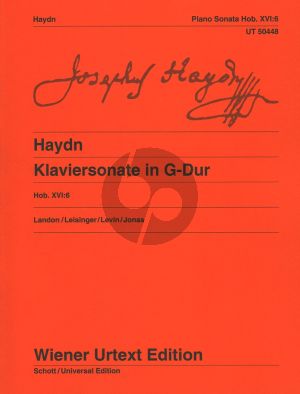 Haydn Klaviersonate in G-Dur Hob. XVI:6 (Landon/Leisinger/Levin/Jonas)