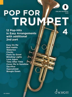 Pop for Trumpet Vol.4 ( 12 Pop-Hits in easy arrangements with additional 2nd part) (Bk-Audio Online) (arr. Uwe Bye)