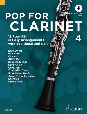 Pop for Clarinet 4 BK-Audio Online ( 12 Pop-Hits in easy arrangements with additional 2nd part) (arr. Uwe Bye)