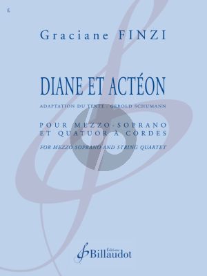 Finzi Diane et Actéon for Mezzo Soprano and String Quartet (Score and Parts) (Adaption du Texte: Gerold Schumann)